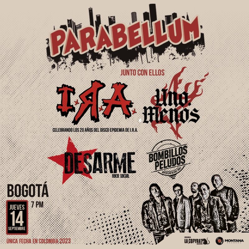 Parabellum Regresa A Colombia A Presentar Su Nuevo Disco El Grito Del