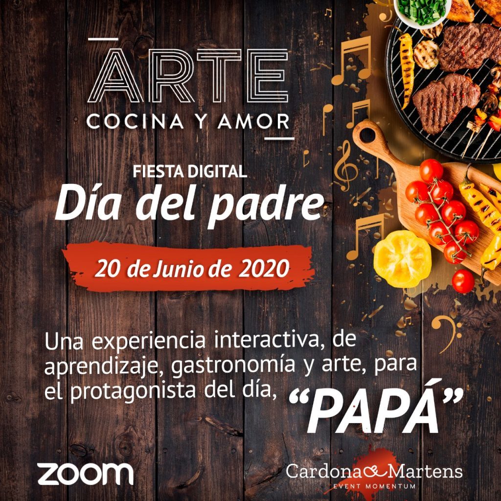 En el día del padre, aprende recetas para cocinar en familia con El Gourmet 5 en el dia del padre aprende recetas para cocinar en familia con el gourmet banner arte cocina y amor 1024x1024 1