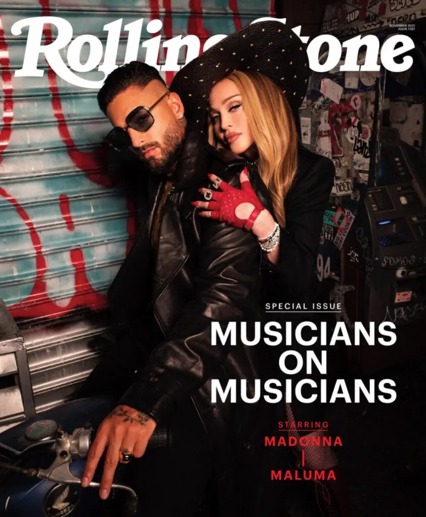 La portada de Rolling Stone con Madonna y Maluma