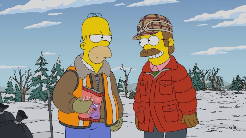 Homero y Ned Flanders