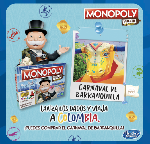 monopoly presenta su nueva edicion con una parada en el carnaval de barranquilla monopoly vuelta al mundo 2