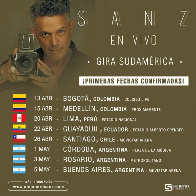 alejandro sanz anuncia las primeras fechas confirmadas de su gira sanz en vivo en sudamerica unnamed 39