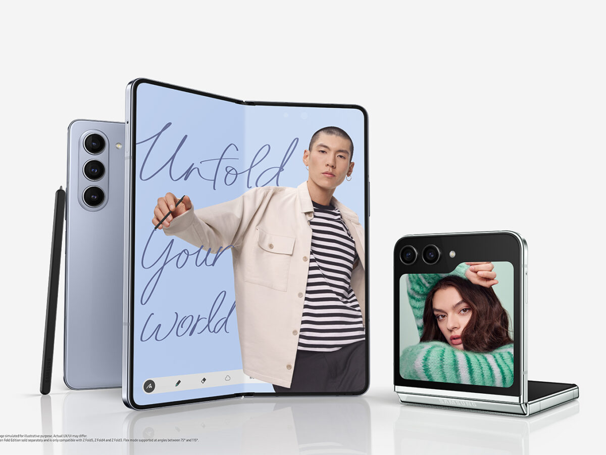 descubre el galaxy z fold5 512gb desbloqueado en azul helado 001 galaxy zflip5 zfold5 press release