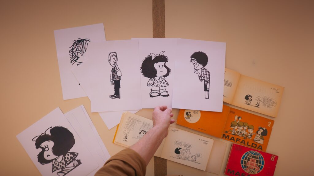 Toma de pantalla de la serie "Releyendo: Mafalda"