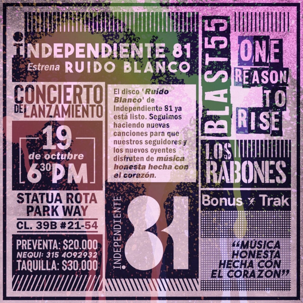 Independiente 81 presenta ‘Ruido Blanco’