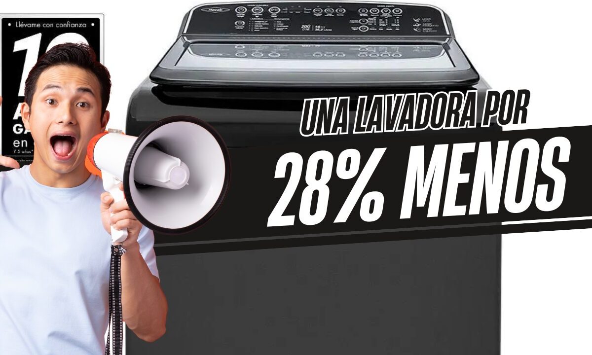 la lavadora haceb de 18 kg con 28 de descuento en exito