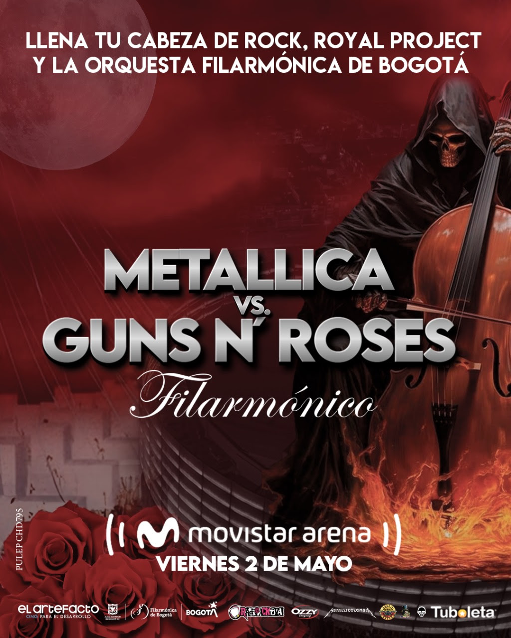 metallica y guns n roses en formato sinfonico el concierto del ano en bogota